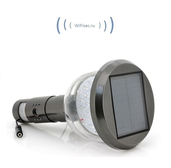 DE-WS08A уличный видеорегистратор - светильник на солнечной батарее.